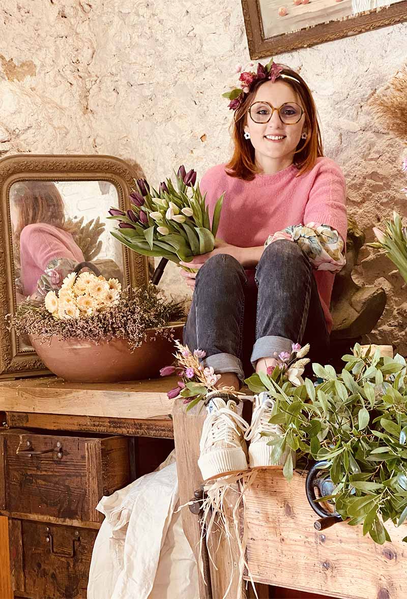 Joséphine Blochas, votre artisane fleuriste à Mozé sur Louet.