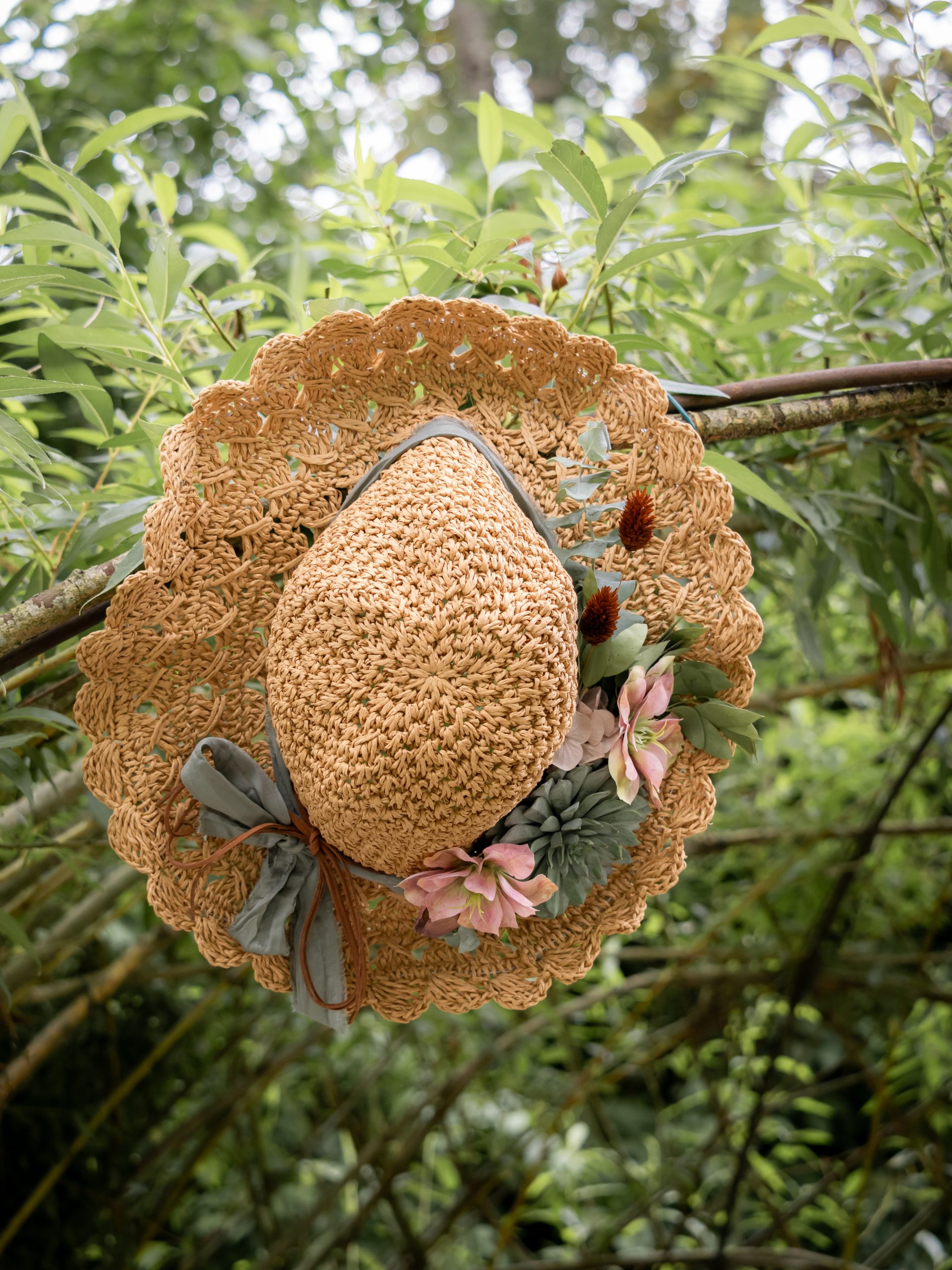 chapeau fleuri "Succulente" – Image 3